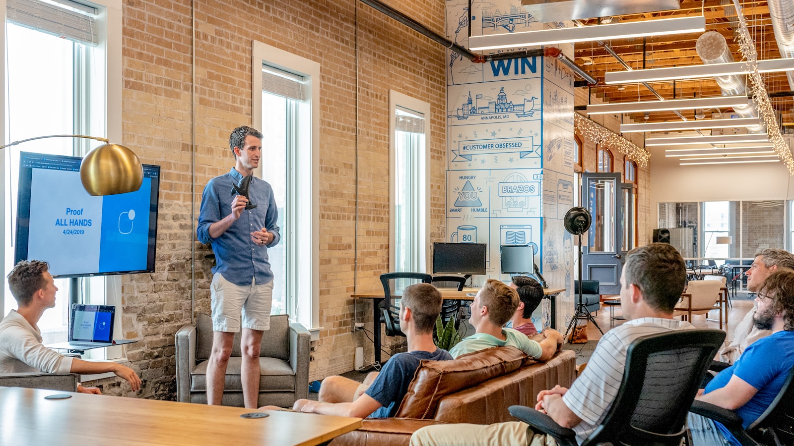 Business consulting meeting in an office